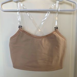 GK Elite Medium (adult XS/S) Sports Bra clear straps